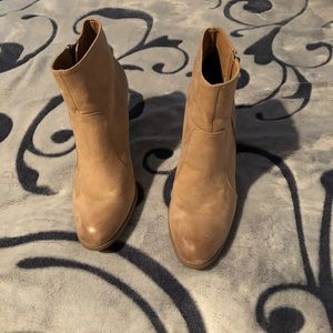 Cute tan ankle boots
